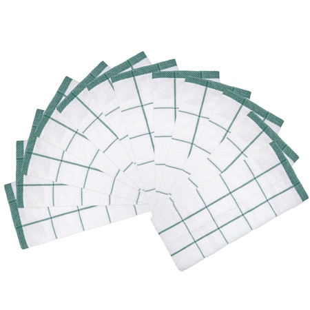 Monarch Cooks Linen Kitchen Towel 15x25 Green (12pk) KT-GREEN